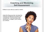 Sample screenshot of coaching and mentoring course