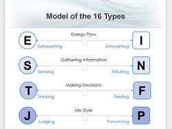 Sample screenshot of model of 16 types
